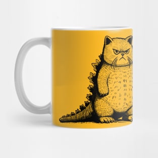 Catzilla (pocket print) Mug